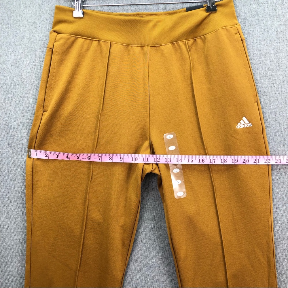 Adidas Women’s Regular Fit Drawstring Bronze Xpress Flare Pants Size L - Picture 6 of 12